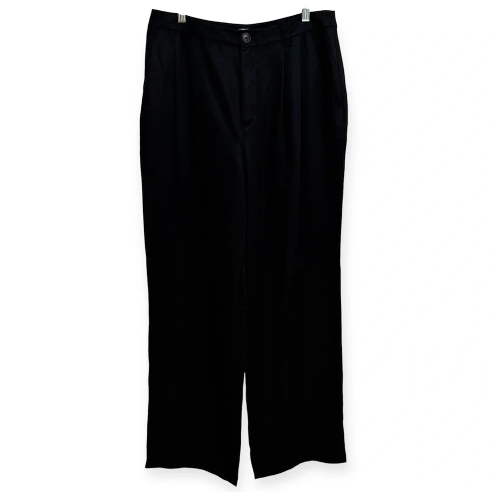 Loft Lyocell Emory Wide Leg Trouser Pants Size 10 NWT - Picture 1 of 14